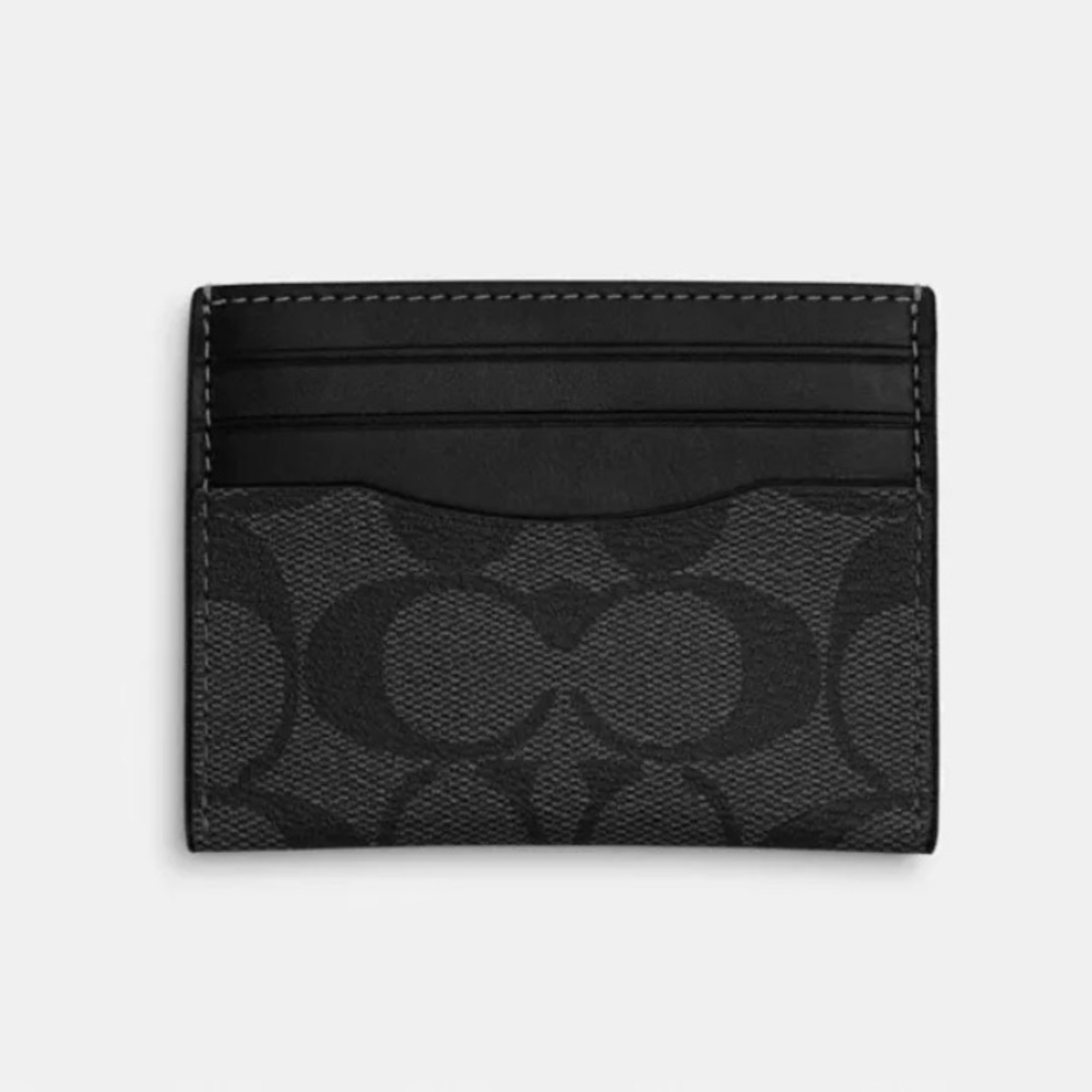COACH Cardholder in blank/grey monogram